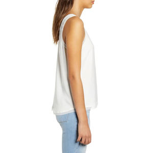 Camiseta sin mangas informal de Yoga de moda de verano 2025 al por mayor, Jersey de algodón 100% de secado rápido, diseño holgado sin mangas para deportes, patrón sólido - Product Image 4