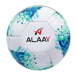Fabricant de ballons de football Alaay Taille personnalisée en PVC brillant et durable avec couleur et logo personnalisés pour une utilisation en match - Product Image 1