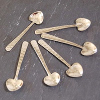 Cuillère-mesure en acier inoxydable pour la maison, modèle carré unique, manche fait à la main, manche en laiton de styliste, cuillère-mesure pour la maison