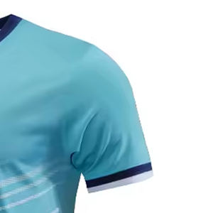 Conjuntos de uniformes de fútbol de entrenamiento de equipo de manga corta de buena calidad, camisetas y camisetas de corte automatizado para adultos, ropa de fútbol, camiseta de fútbol - Product Image 5