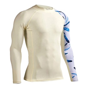 Rashguard de compression imprimé sur tout pour hommes, maillot BJJ de grande taille, protège-éruptions en polyester et spandex, coupe extensible - Product Image 3