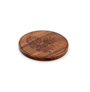 Dessous de verre en bois Liège Bureau Café Sous-verres pour boissons Personnalisable Carré Rond En Bois - Product Image 1