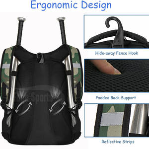 Nouveauté vêtements de sport 100% sac de baseball en tissu polyester meilleur prix sac de baseball à vendre - Product Image 5