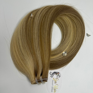 Sun Hair Company 822 Sutle Highlight Straight Double Drawn Virgin Paquetes de trama de cabello humano vietnamita Extensiones de cabello humano - Product Image 6