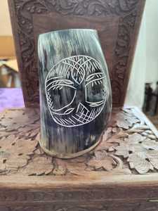 100% taza de cuerno de búfalo de calidad premium con karvin - Product Image 4