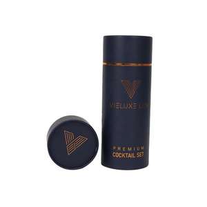 Popular Biodegradable Packaging Box Round <b>Cardboard</b> Wine Custom Gold Foil Stamping Bottle Paper <b>Tube</b> Packaging - Product Image 3