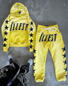 ชุดวอร์มผ้าฝ้าย100% ผ้าเฟรนช์เทอร์รี่ใส่ได้ทั้งชายและหญิงชุดวอร์มมีฮู้ดปกเสื้อระบายอากาศได้ดีสีจางลง - Product Image 6