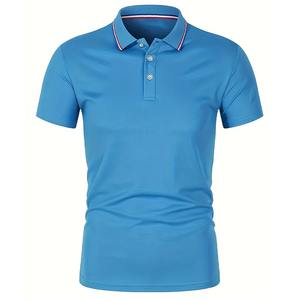 Camisa de Golf de Manga Corta para Hombre, de Algodón Jersey, Unisex, de Primera Calidad, Formal, para Oficina, Negocios, Talla Grande, Tejido Comprimido, Estampada - Product Image 5