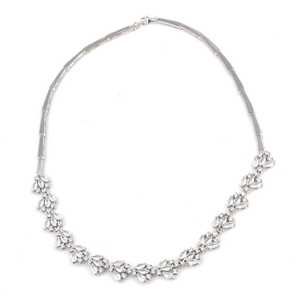 Collier Fleur de Lotus Plaqué Or Rose avec Pierres en Zircon - Product Image 2
