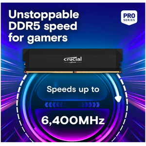 Kit de Memoria RAM Crucial Pro de 32 GB DDR5 (2x16 GB), CL36 6000 MHz, Memoria para Juegos de Escritorio con Overclocking, Compatible con Intel XMP 3.0 y AMD Expo - Product Image 2