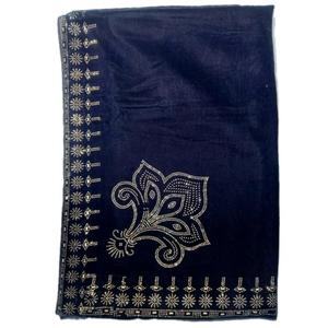 La más alta calidad transpirable más última calidad Premium señoras Winterwear Micro9000 terciopelo chales de lujo con trabajo de piedra - Product Image 6