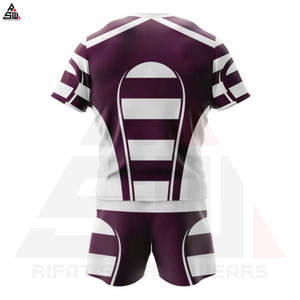 Uniforme de Rugby con Estampado Digital Personalizado para Bebés y Niños Pequeños - Antibacteriano, Transpirable, de Secado Rápido, 100% Poliéster, Servicios OEM - Product Image 6