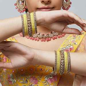 Nouveautés 2025 : Parures de bracelets vintage en verre pour femme, ensembles de bijoux artificiels de mariage de haute qualité - Product Image 2