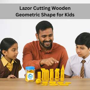 Ensemble de solides géométriques en bois, kit de modèles de géométrie en boîte, jouets mathématiques pour l'apprentissage, jouets d'enseignement Montessori, approvisionnement direct d'usine - Product Image 3