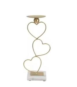 Bougeoir décoratif de luxe moderne pour la maison/mariage Design antique support de luxe or/argent avec matériau en métal attrayant - Product Image 4