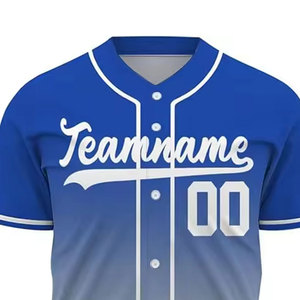 Nueva Llegada de Ropa Deportiva, Jersey de Béisbol con Nombre Personalizado Impreso, Tela 100% Poliéster, Mejor Precio - Product Image 4