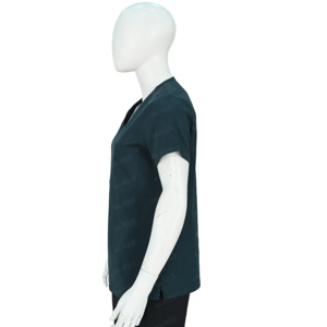 Blaze Fight Wear Premium Custom Medical Scrubs Stand Collar Manga corta Uniformes de hospital Conjuntos cómodos para todo el día - Product Image 5
