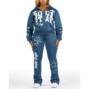 Ensemble de jogging pour femmes, survêtement de sport, tenue athlétique confortable et respirante pour l'entraînement, la course à pied et le fitness - Product Image 5