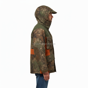Veste tactique de chasse pour homme OEM à imprimé arbre, veste softshell à capuche pour l'extérieur en hiver, vêtements d'extérieur camouflage forestier de haute qualité - Product Image 3