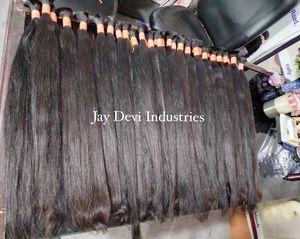 Extensions de cheveux indiens bruts South Temple couleur naturelle vague droite soyeuse Yaki crépus droite Fumi lâche vague profonde simple - Product Image 5