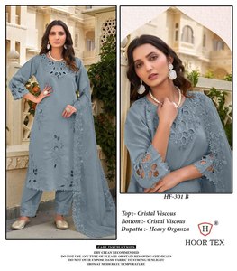 Colección Premium Cristal Viscous con Bordado, Traje Salwar, Fabricante de Surat a Precio de Mayoreo - Product Image 2