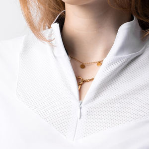 Chemise d'équitation à manches courtes pour femmes, haut respirant de performance - Product Image 5