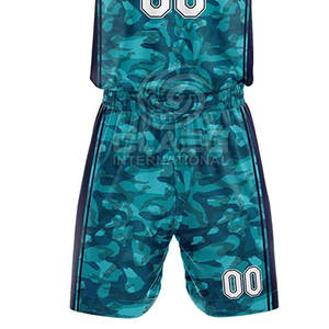 ชุดกีฬาบาสเกตบอลพิมพ์ลาย100% โพลีเอสเตอร์ชุดเครื่องแบบบาสเก็ตบอลสีตามสั่ง2025ดีที่สุด - Product Image 5