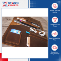 Nexgen Exports Fabriqué en Inde Porte-documents en cuir personnalisable format A4 Fonction de transport facile Options de conception de logo personnalisé Prix raisonnable
