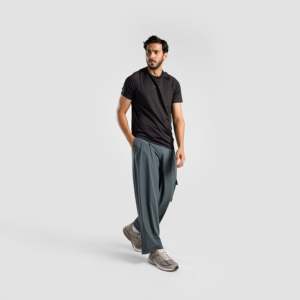 Pantalones de Negocios Drifit a la Moda, Talla XL, Logotipo Personalizable, Color Gris Oscuro, Tela Chino, Pliegues, Decoración con Cremallera, Pantalones de Traje de Color - Product Image 4