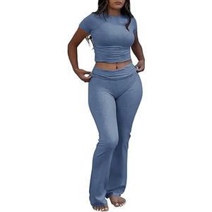 เลกกิ้งผ้าคอตตอนออร์แกนิกเอวสูงสำหรับผู้หญิงกางเกงโยคะชั้นฐานบางมีกระเป๋าด้านข้างสำหรับเล่นกีฬาออกกำลังกาย - Product Image 1