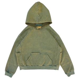 2025 venta al por mayor de sudaderas con capucha de alta calidad Vintage para hombre Sun Faded estampado de lavado ácido personalizado en espacios en blanco de algodón polar XS tamaño para invierno - Product Image 6