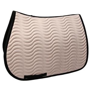 2024 dernière conception saut coupe matelassé rose clair sur mesure anti-dérapant équitation tapis de selle ensembles en gros - Product Image 1