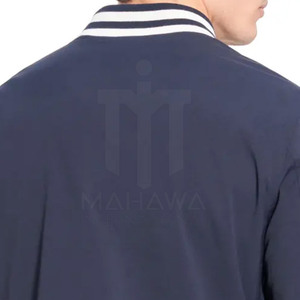 Veste d'hiver pour homme de qualité supérieure avec logo personnalisé, col montant, manches longues, design frontal, style Letterman, mélange de laine écologique - Product Image 5