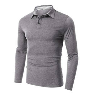 Nouveauté Golf manches longues séchage rapide 100% Polyester hommes Polo T-Shirts manches longues respirant été printemps polos - Product Image 2