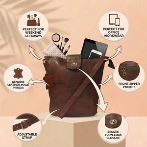 Sac à bandoulière Hobo en cuir véritable pour femmes seau sac à bandoulière doux sac fourre-tout quotidien pour voyage et usage décontracté - Product Image 4