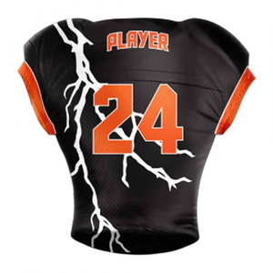 Camiseta sublimada personalizada de fútbol americano, camisetas transpirables de secado rápido, ropa deportiva de manga corta, conjuntos de talla grande - Product Image 5