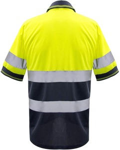 2024 logotipo personalizado Hi Vis Polo camisetas reflectantes poliéster a prueba de agua uniforme de trabajo Hi Vis ropa de trabajo de seguridad reflectante - Product Image 3