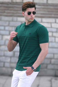 Tendance hommes décontracté pour Polo T-Shirt Logo personnalisable vêtement teint solide motif tricoté tissu numérique fabriqué au Bangladesh - Product Image 4