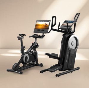 Paquete de Fitness Cardiovascular Dual: Máquina Escaladora y Bicicleta de Estudio con Resistencia Inclinable y Sistema de Entrenamiento Digital para Gimnasio en Casa - Product Image 1