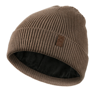 Bonnet d'hiver chaud de haute qualité avec logo personnalisé pour unisexe, vente chaude, bonnets unis vierges pour l'extérieur en gros - Product Image 2
