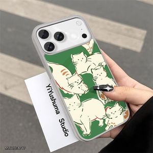 Custodia Magnetica Trasparente con Fiore di Giglio Blu per iPhone 17 16 15 14 13 12 Pro Max, Cover Trasparente in PMMA - Product Image 5