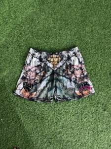 Shorts de sport personnalisés en sublimation, 100% coton, maille solide, taille haute, respirant, avec votre design et logo brodé - Product Image 4
