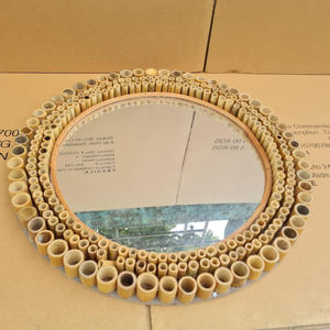 Nouveau design miroir en bambou et rotin miroir mural décor de chambre forme traditionnelle - Product Image 3