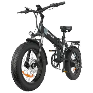 Bicicleta eléctrica plegable de montaña para adultos, Ebike de 1000w, 48V, 14aH, almacén de la UE y EE. UU.