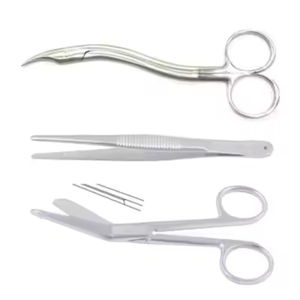 Tijeras de Sutura Médicas de Acero Inoxidable con Garantía de Un Año, Instrumentos Quirúrgicos Manuales para Retirar Suturas, de Surgiright - Product Image 3