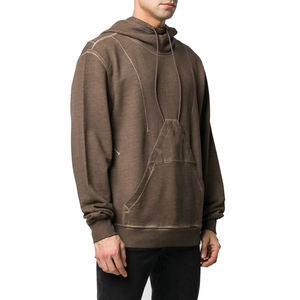 เสื้อฮู้ดผ้าฝ้ายโอเวอร์ไซส์สำหรับผู้ชายเสื้อมีฮู้ดแบบสวมหัวทรงโอเวอร์ไซส์ออกแบบโลโก้ได้ตามต้องการ - Product Image 3