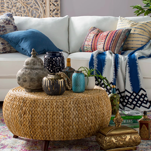 Mesa redonda de jacinto de agua hecha en Vietnam materiales ecológicos muebles para el hogar Decoración del hogar al por mayor - Product Image 5