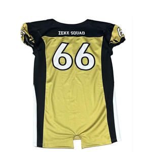 Personnalisable Maillot de Football Américain 12 Panneaux Prix Usine Sublimation Plus Size avec Manches Courtes Uniforme de Haute Qualité - Product Image 4