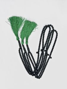 Musulmán Premium oración Tasbeeh 100 cuentas negro clásico 6MM Zikr islámico Tasbih mejor para Dhikr meditación al por mayor - Product Image 5