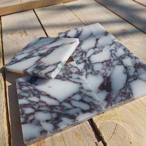 Juego de Posavasos de Mármol Calacatta Viola, Posavasos de Piedra de Lujo Hechos a Mano - Product Image 4